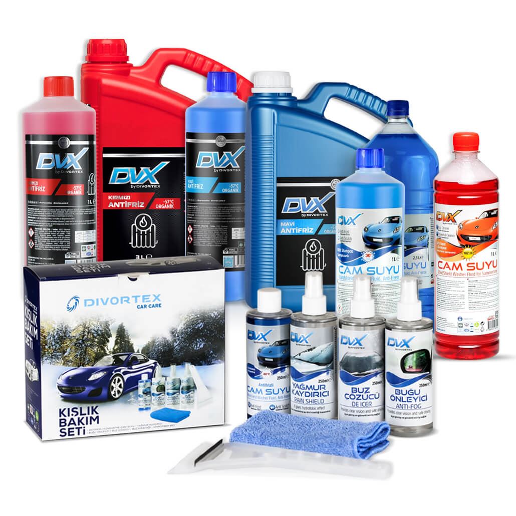 Car Winter Care Products And Windshield Washer Fluid