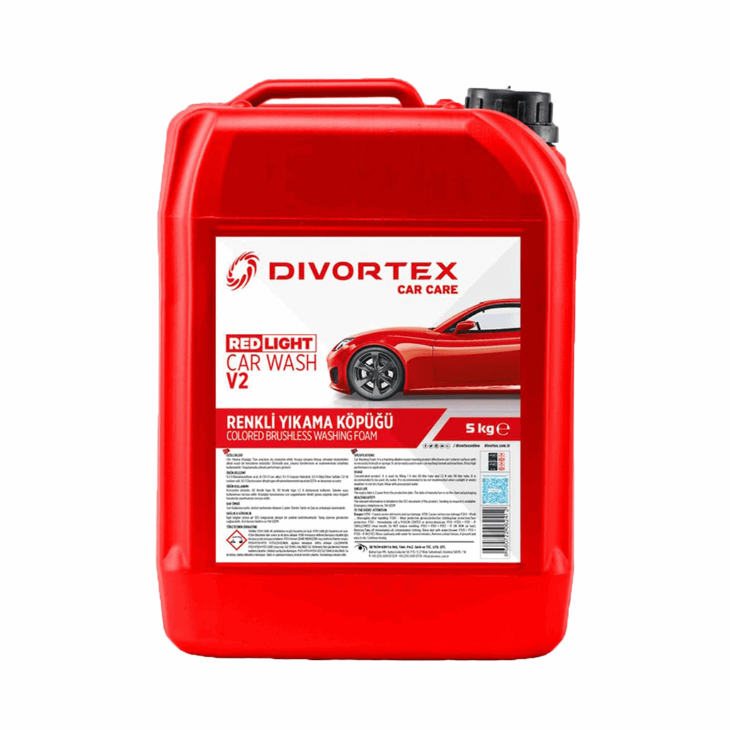 Divortex Car Wash V2 Red Light Brushless Colored Washing Soap