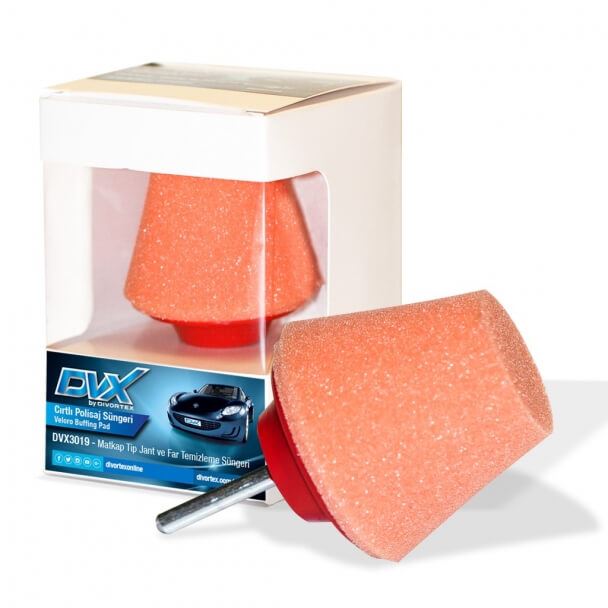 Divortex Rim & Whell Polishing and Cleaning Pad & Sponge for drills 60 mm x 30 mm x 50 mm