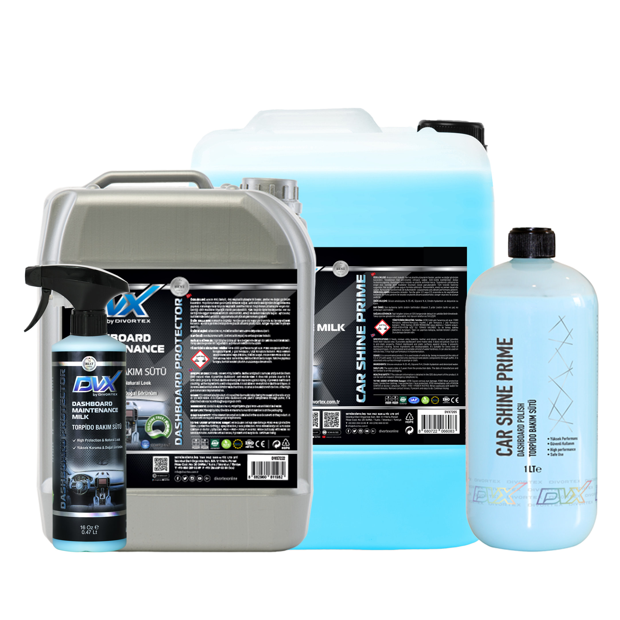 Divortex Car Shine Prime-Dashboard Protection and Clean Milk