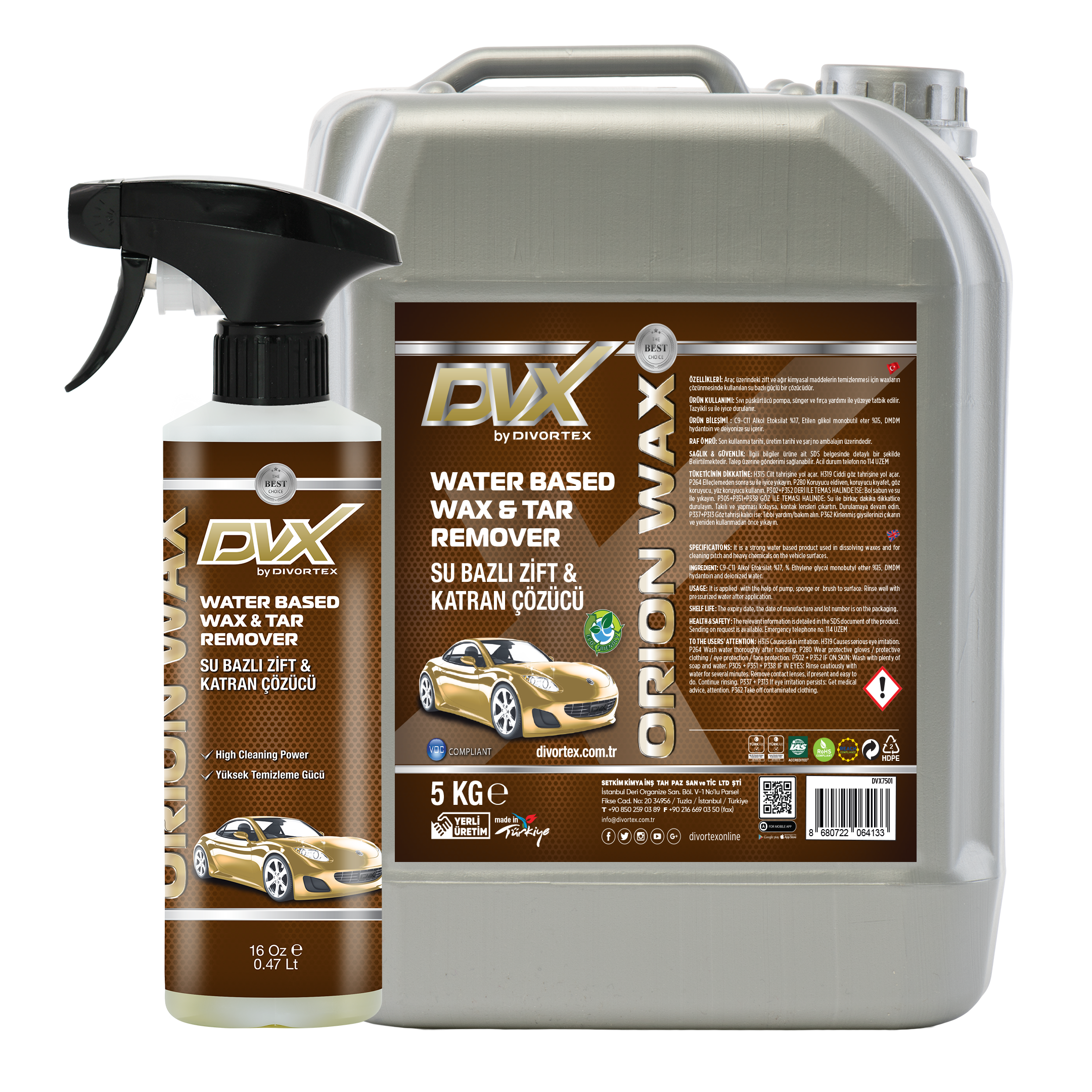 Divortex Water Based Wax And Tar Solver Remover
