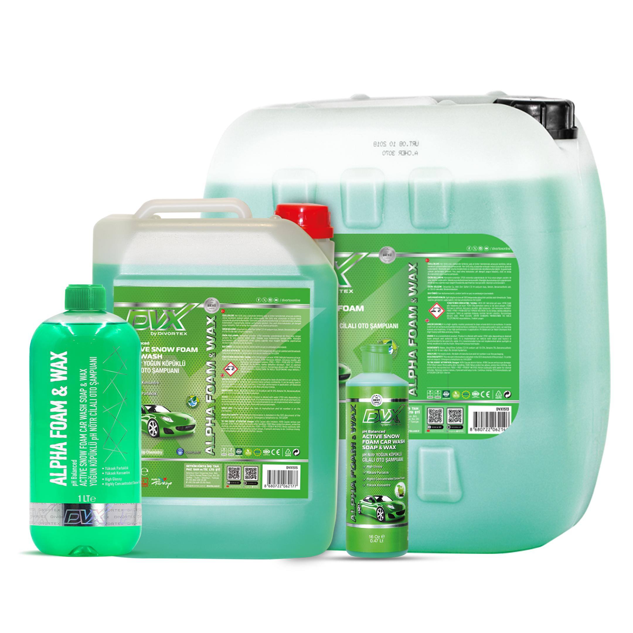 DVX Alpha Foam Ph Balanced Washing Soaps With Wax