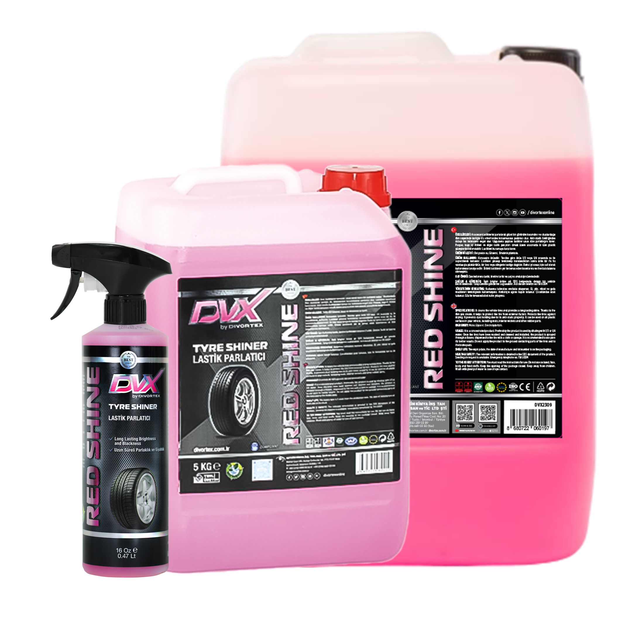 Divortex Red Shine Tyre Polisher