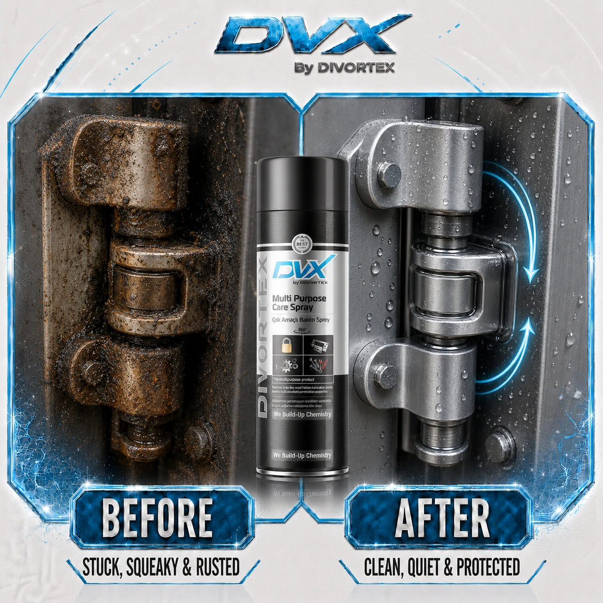 Multi Purpose Sprey 400 ML - before and after