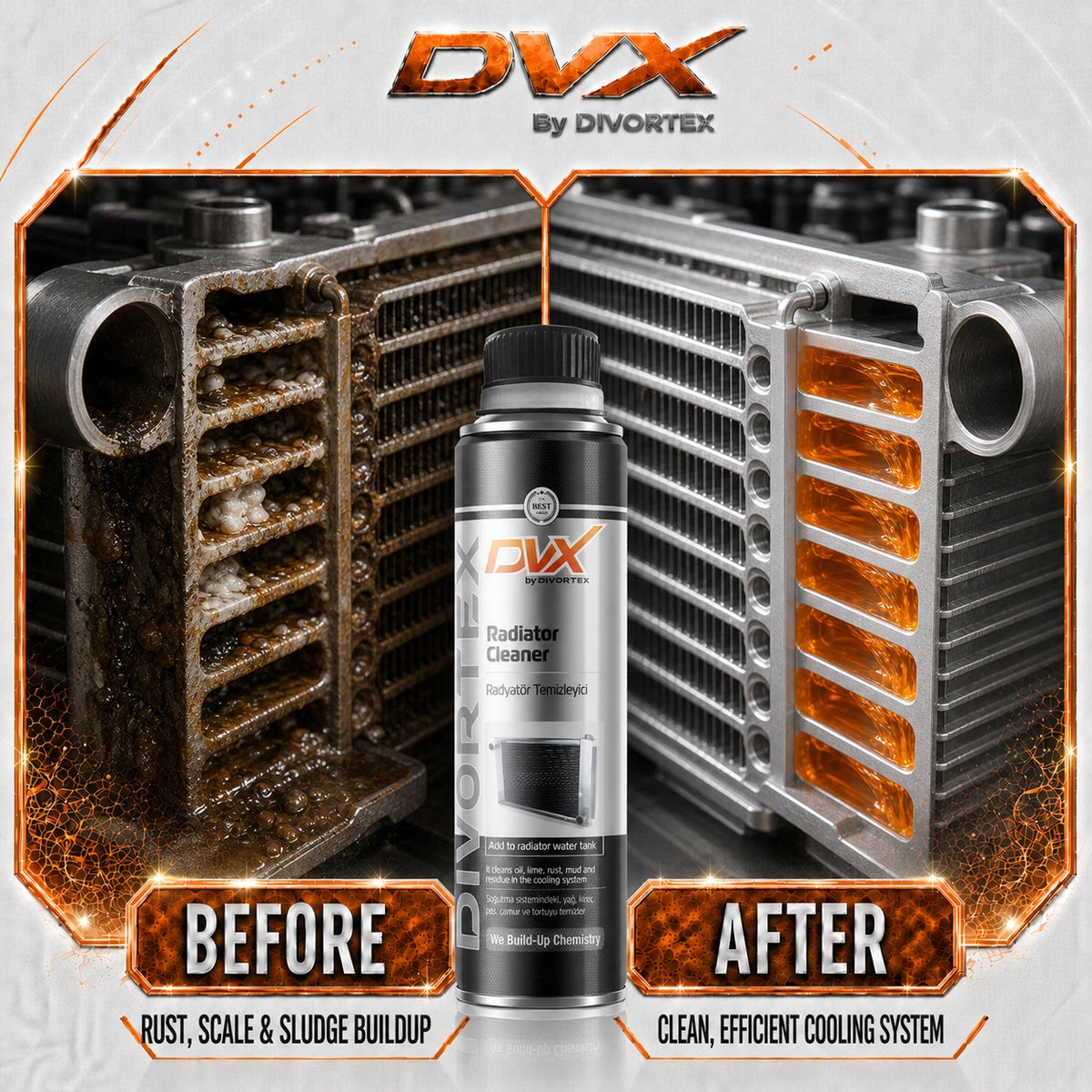 Radiator Cleaner 300 ML - before and after