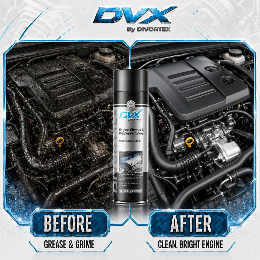 Engine Cleaning Sprey - before and after