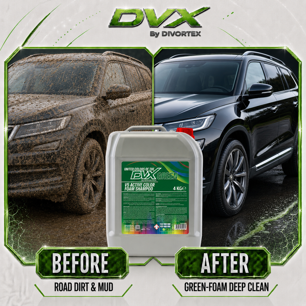 United Colors Active Foam Car Wash Shampoo - before and after | Green