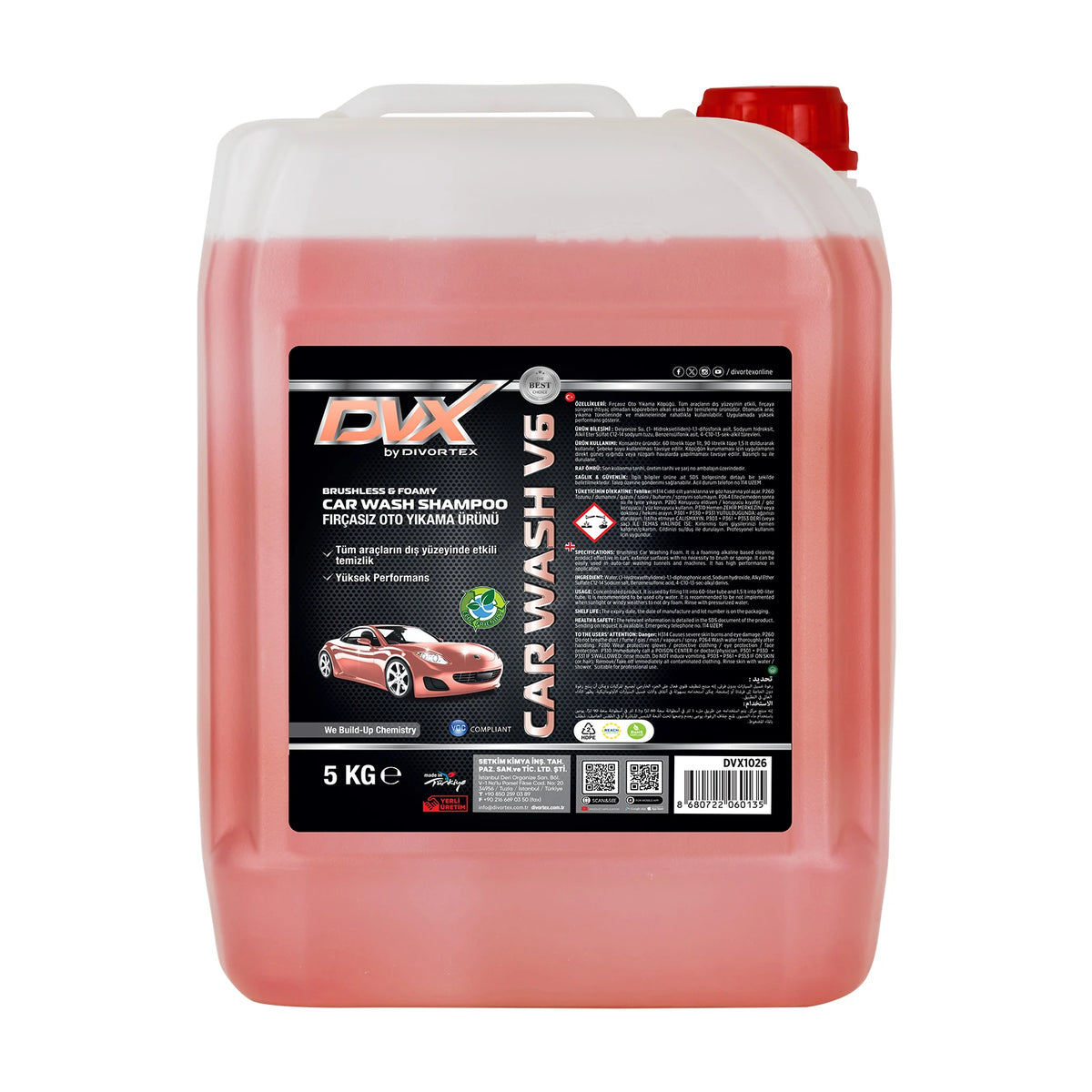 DVX Car Wash V6 brushless car shampoo - product
