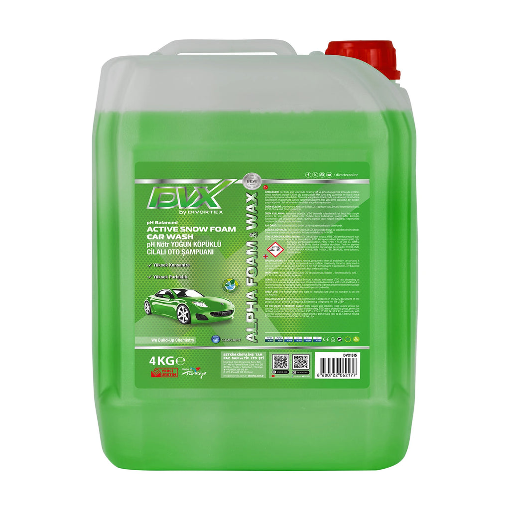 Alpha Green Apple - Car Shampoo 4 LT - product