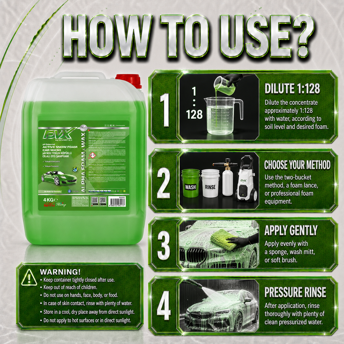 Alpha Green Apple - Car Shampoo