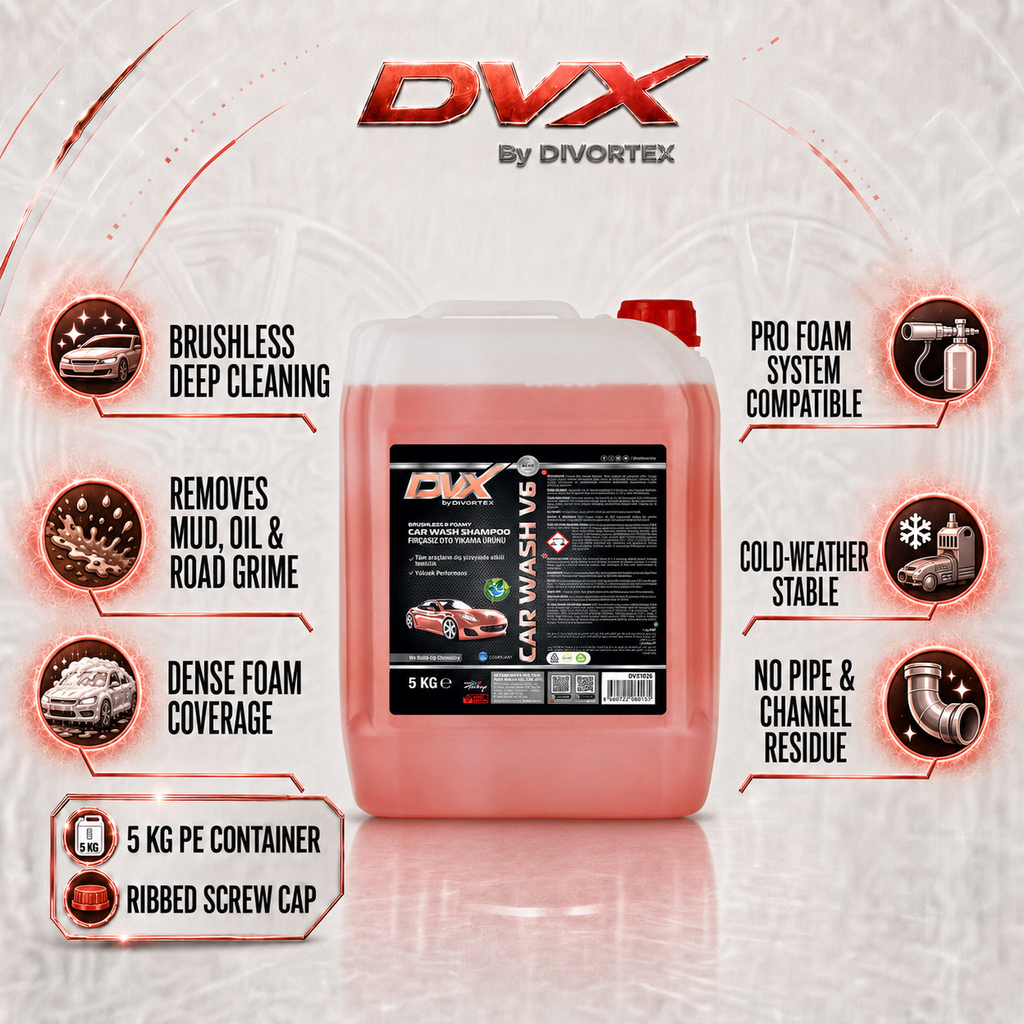 DVX Car Wash V6 touchless car shampoo - features