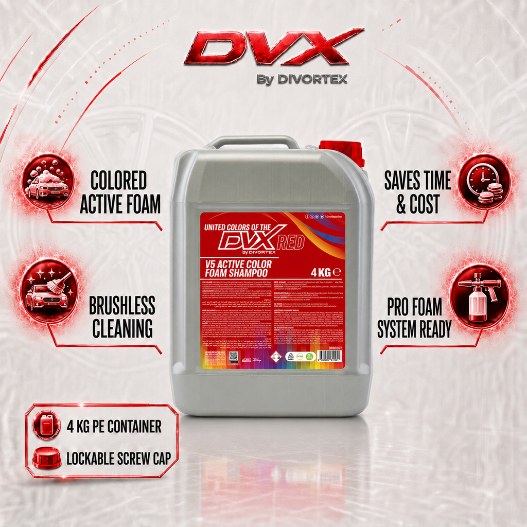 United Colors Active Foam Car Wash Shampoo - features | Red